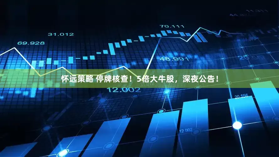 怀远策略 停牌核查！5倍大牛股，深夜公告！